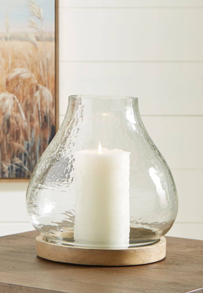 Adalisen - Candle Holder - Clear / Brown