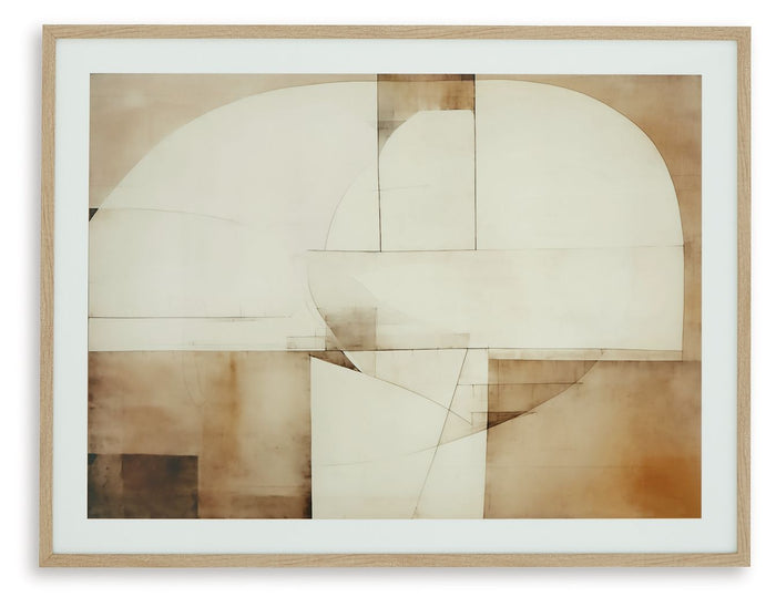 Corlain - Wall Art - Brown / Tan / White