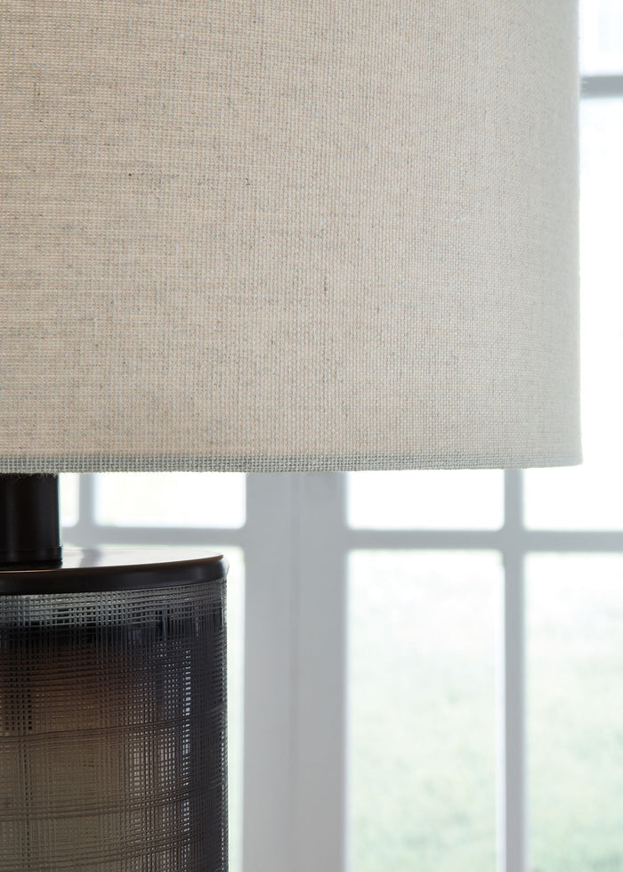 Dingerly - Glass Table Lamp - Brown