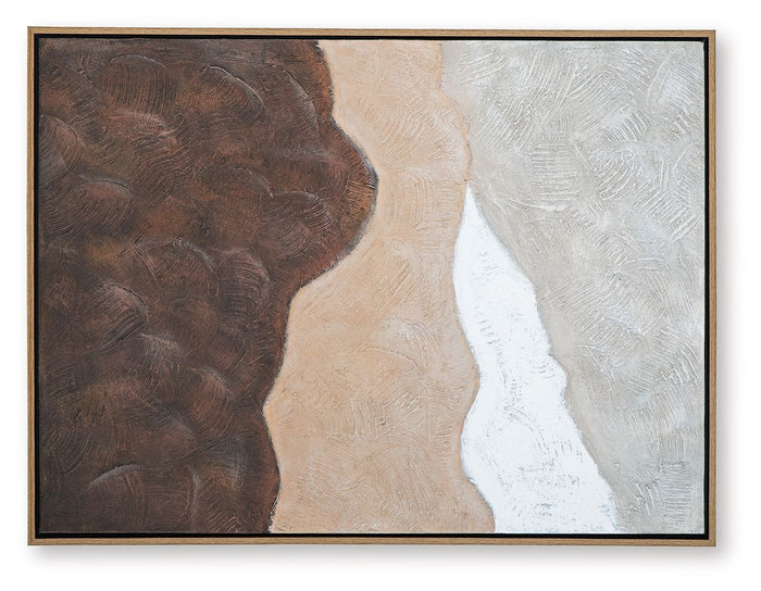 Fanthorne - Wall Art - Tan / Brown / White