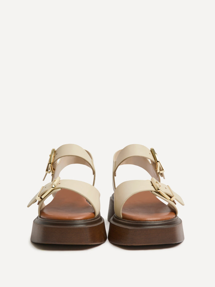 Source Wide Fit Nude Flatform Sandals