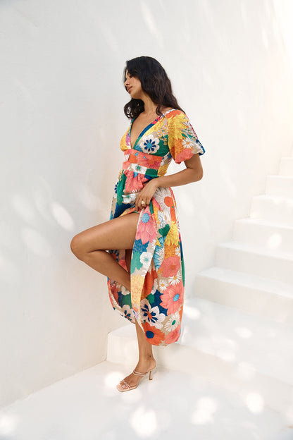 Garden Wedding Maxi Dress Multi