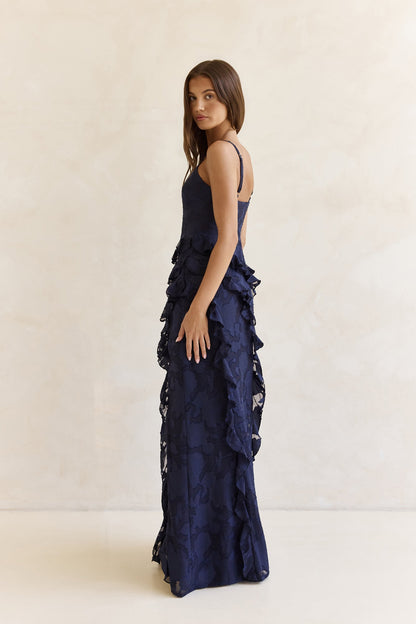 Urban Elegance Maxi Dress Navy