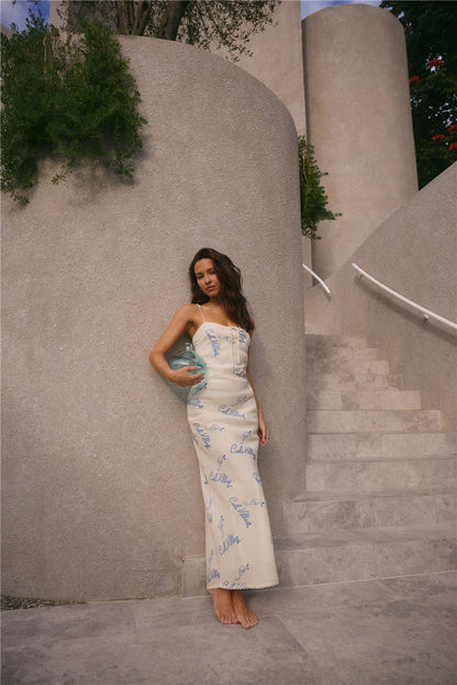 Beach Club Maxi Dress Cream