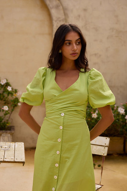 Remi Rounds Maxi Dress Green