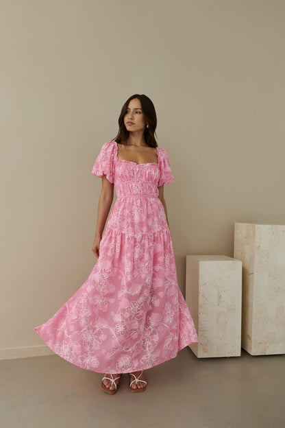 Step By Step Maxi Dress Pink
