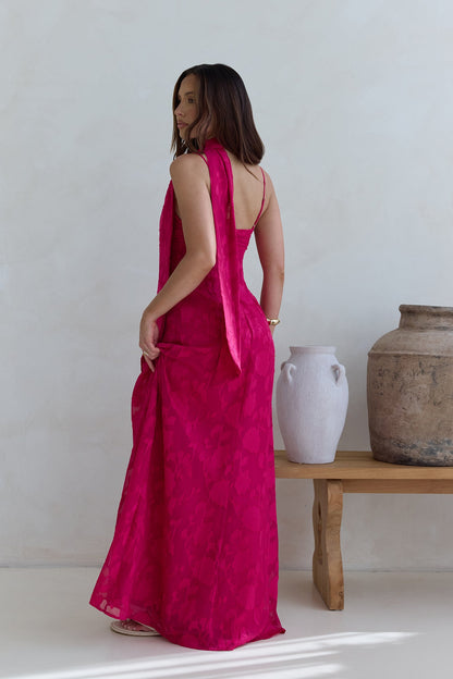 Flirt With Fire Maxi Dress Pink