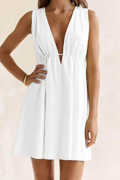 Spritz Of The Sun Mini Dress White
