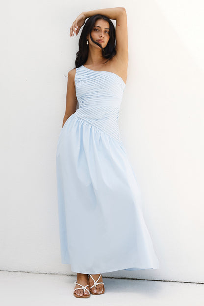 Lexi Love One Shoulder Maxi Dress Blue