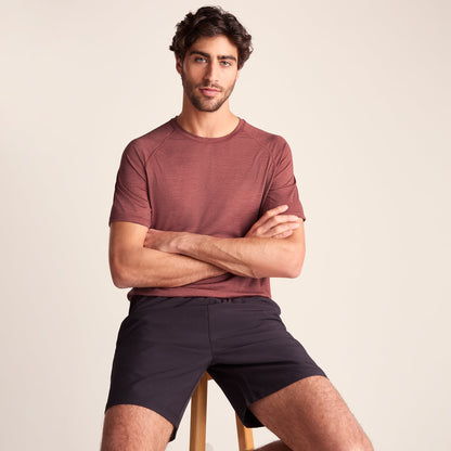 Fraser Mens Performance T-Shirt - Garnet Red