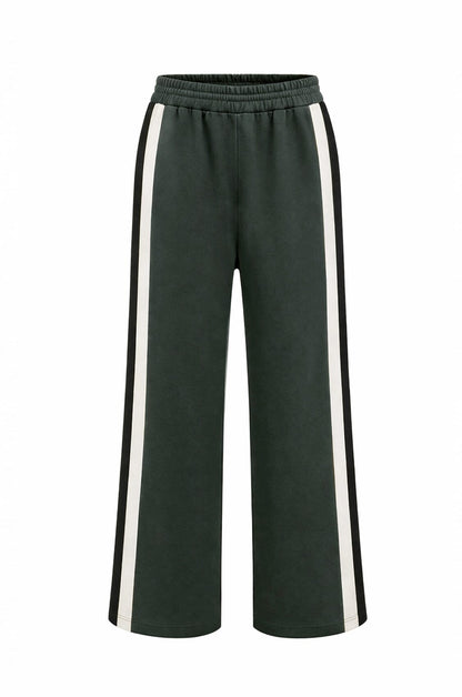 Ariana Side Stripe Jogger Military Green