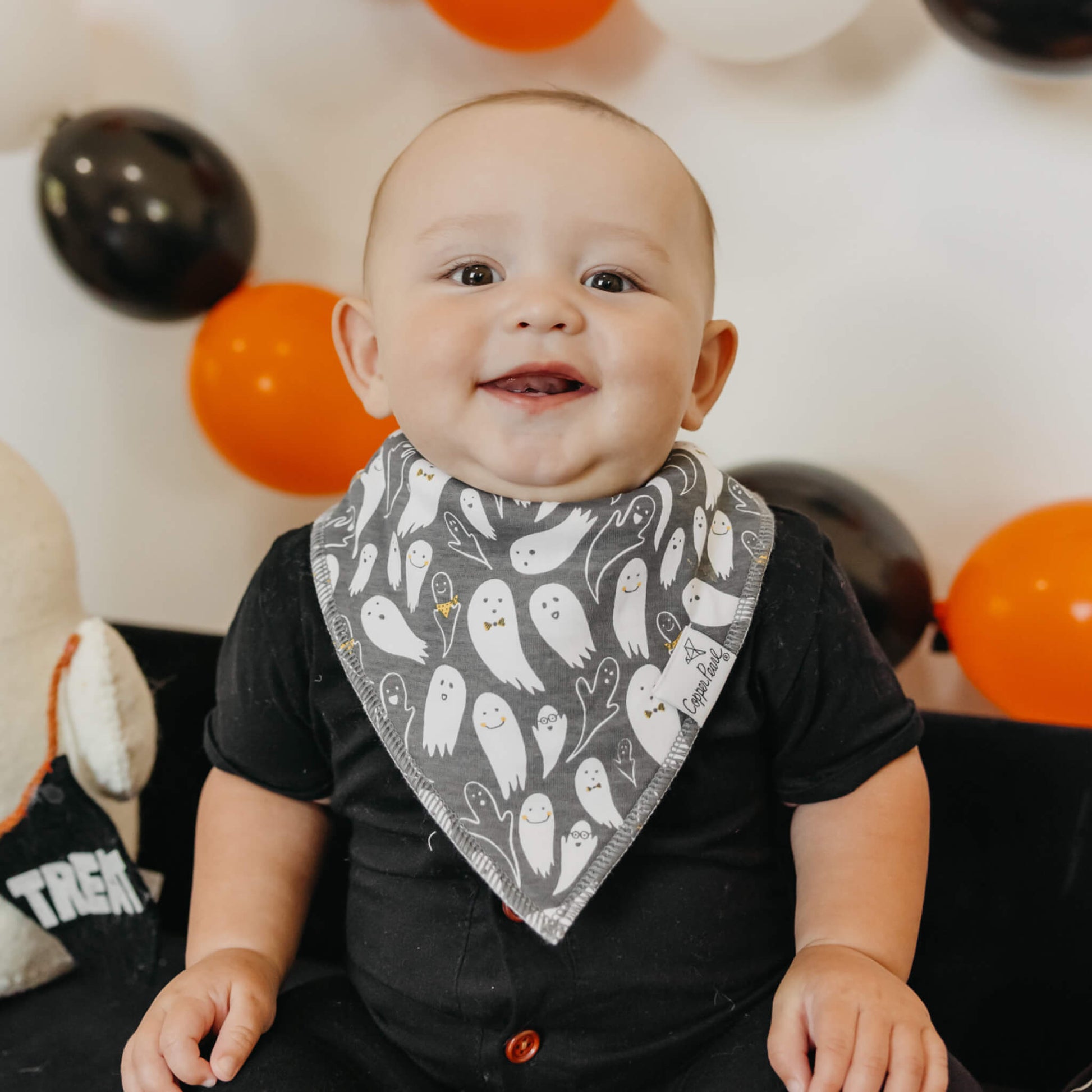 4 Pack Baby Bandana Bibs - Bones