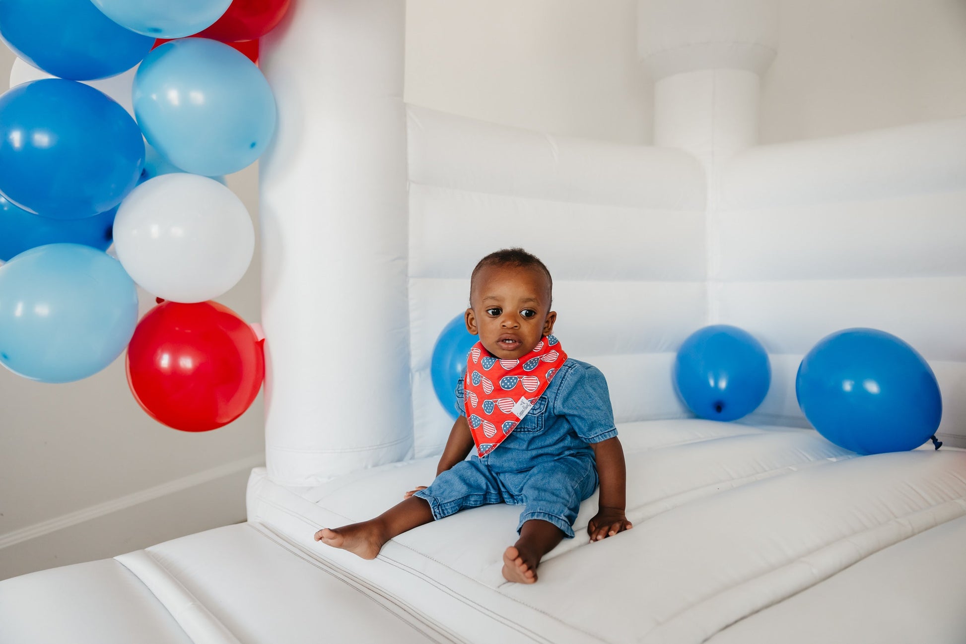 4 Pack Baby Bandana Bibs - Spangled