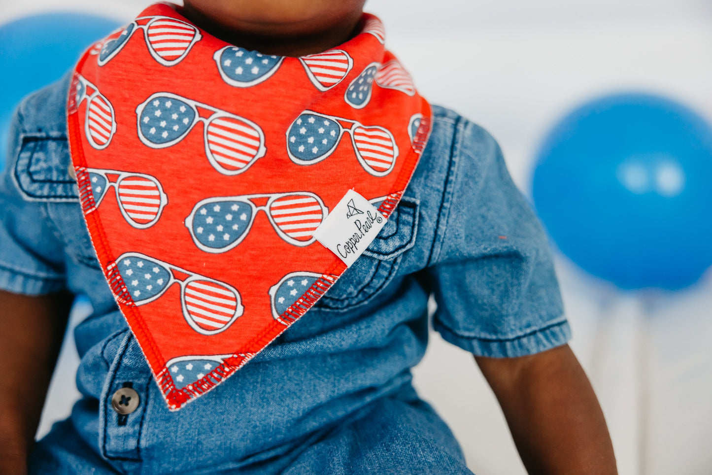 4 Pack Baby Bandana Bibs - Spangled