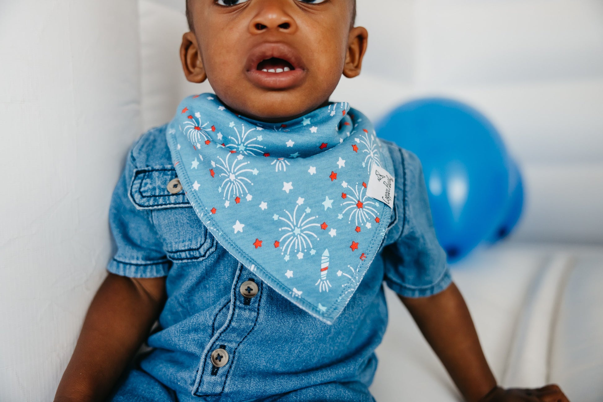 4 Pack Baby Bandana Bibs - Spangled
