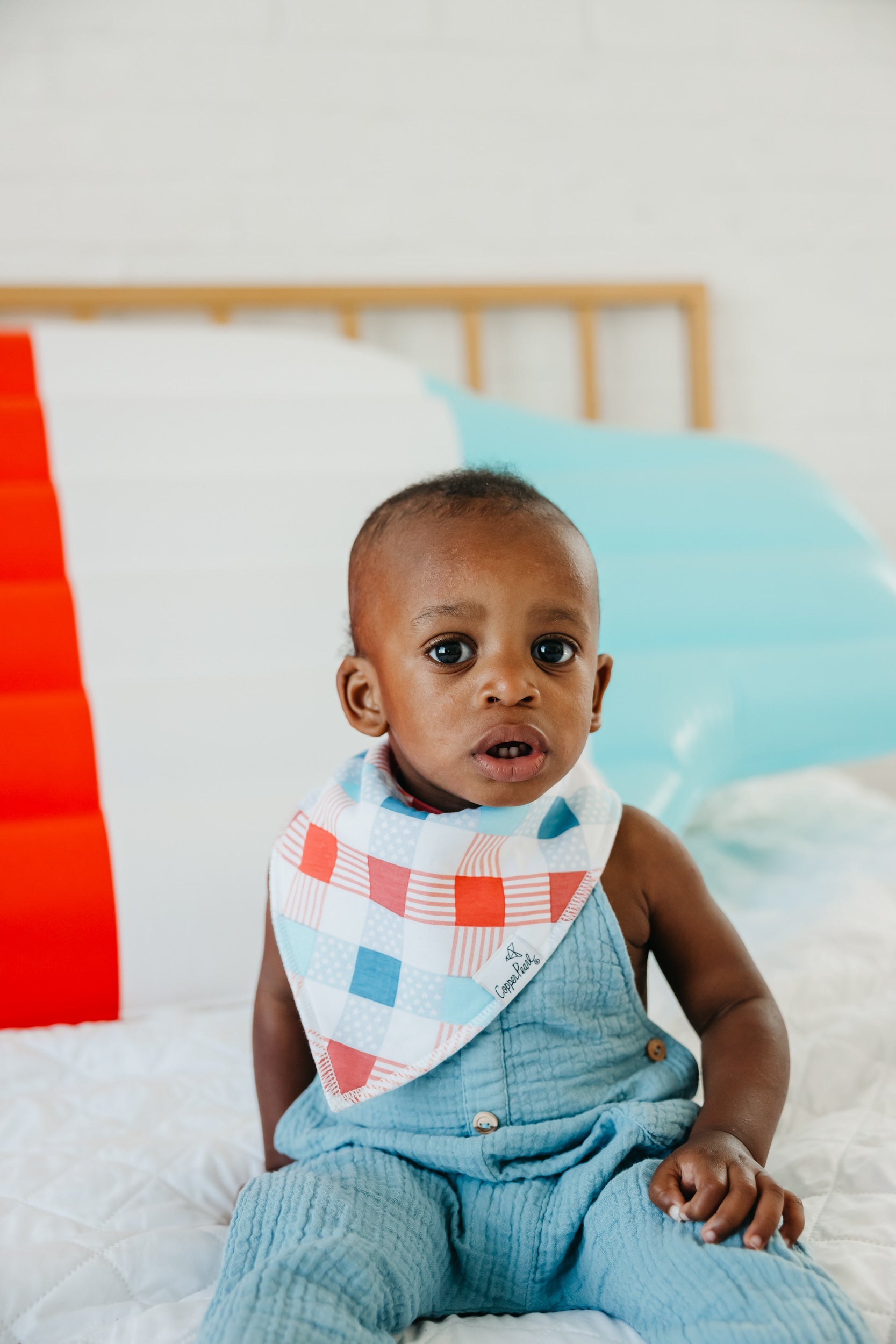 4 Pack Baby Bandana Bibs - Spangled