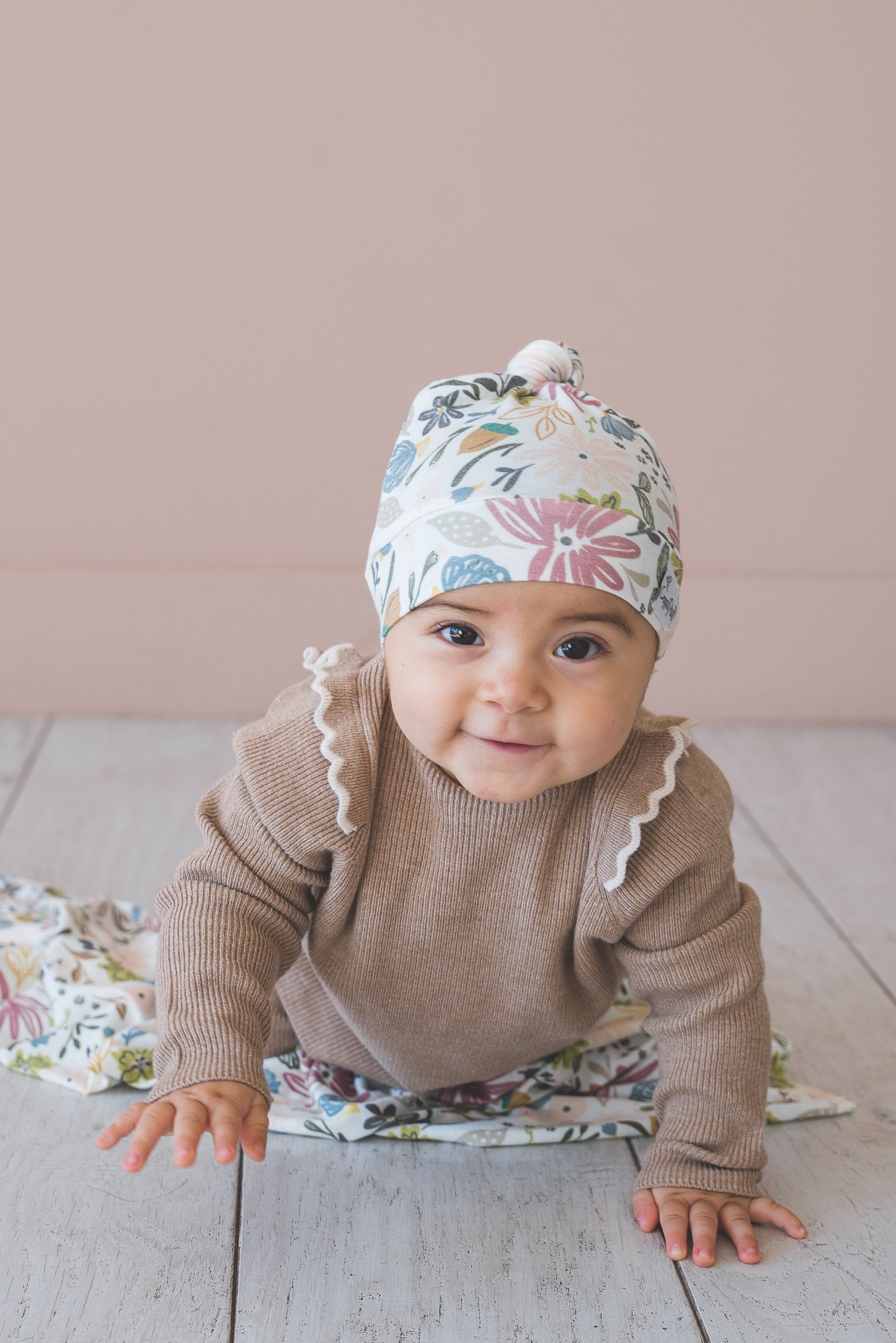 Top Knot Hat - Olive