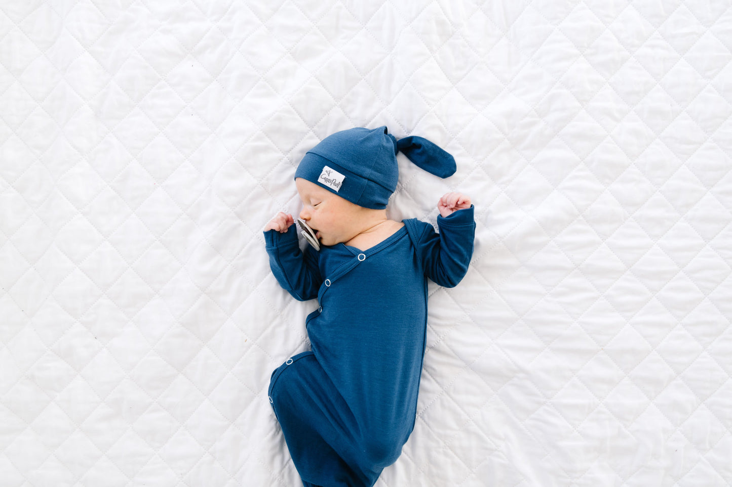 Newborn Knotted Gown - River