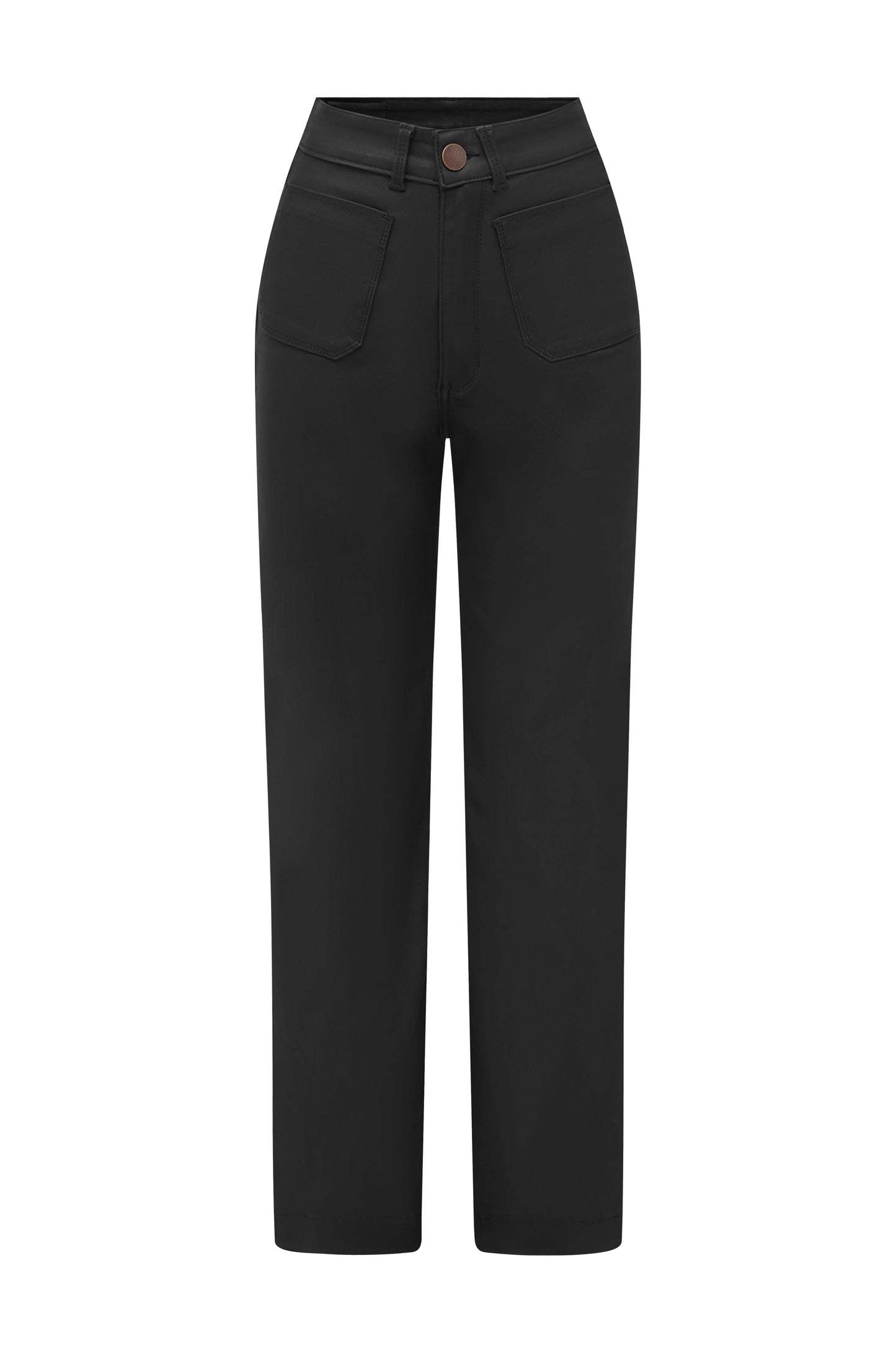 Gianna Coated Jeans Black