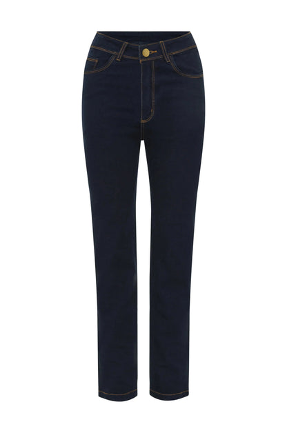 Katya Jeans Dark Denim Blue High Rise