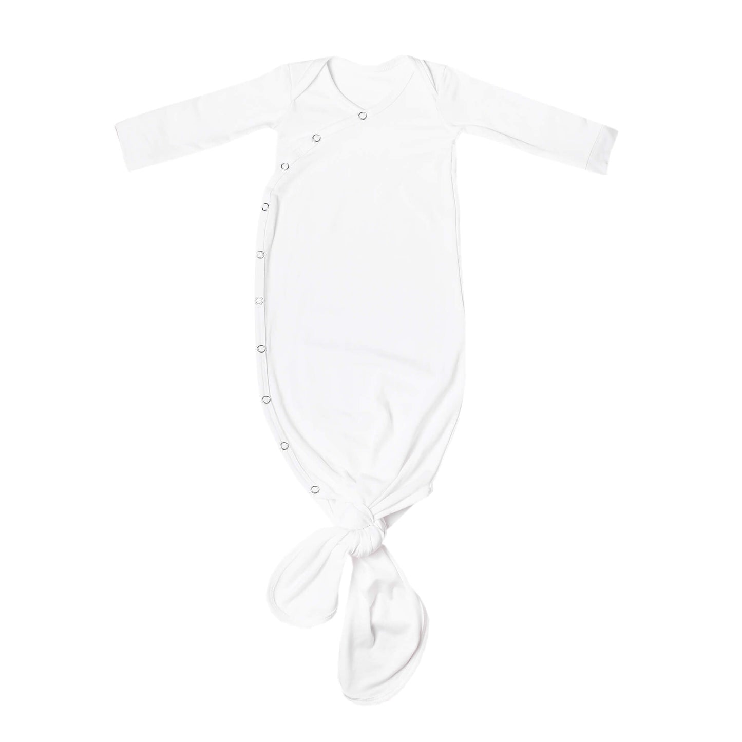 Newborn Knotted Gown - Dove