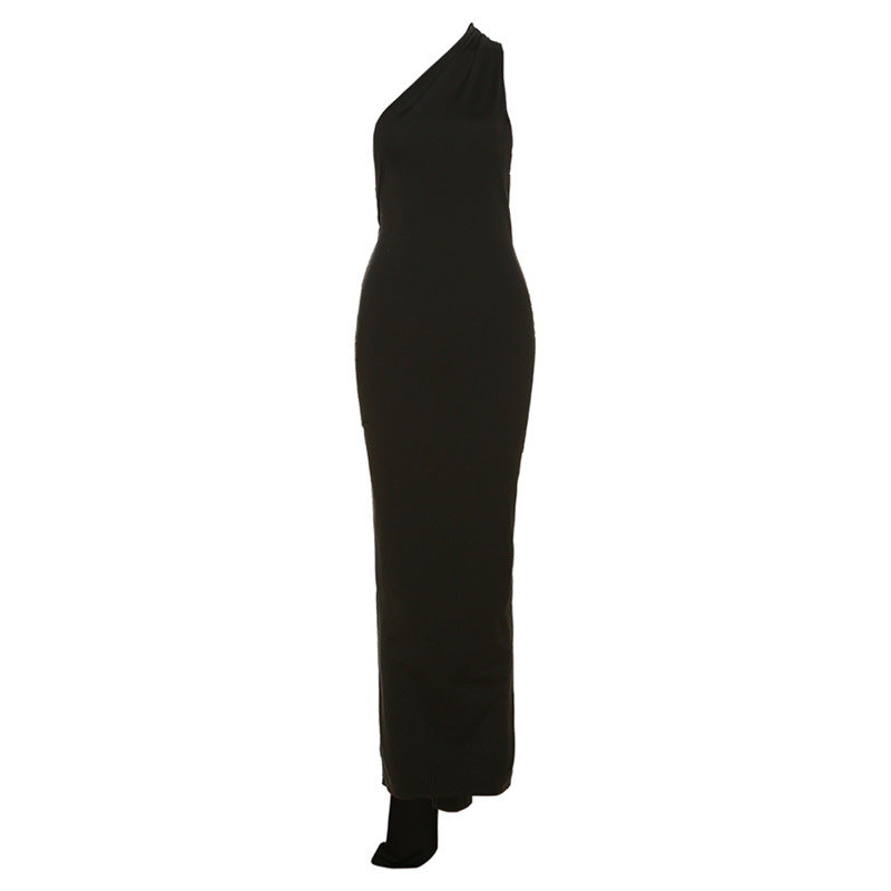 Backless Halter Sheath Slim Fit Evening Dress Dress for