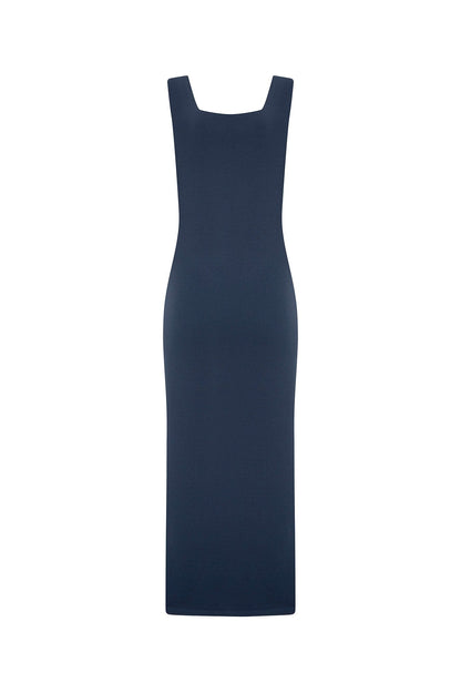 Portofino Sleeveless Midi Dress Navy