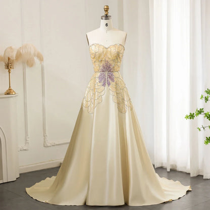 Beaded Butterfly  Evening Dress