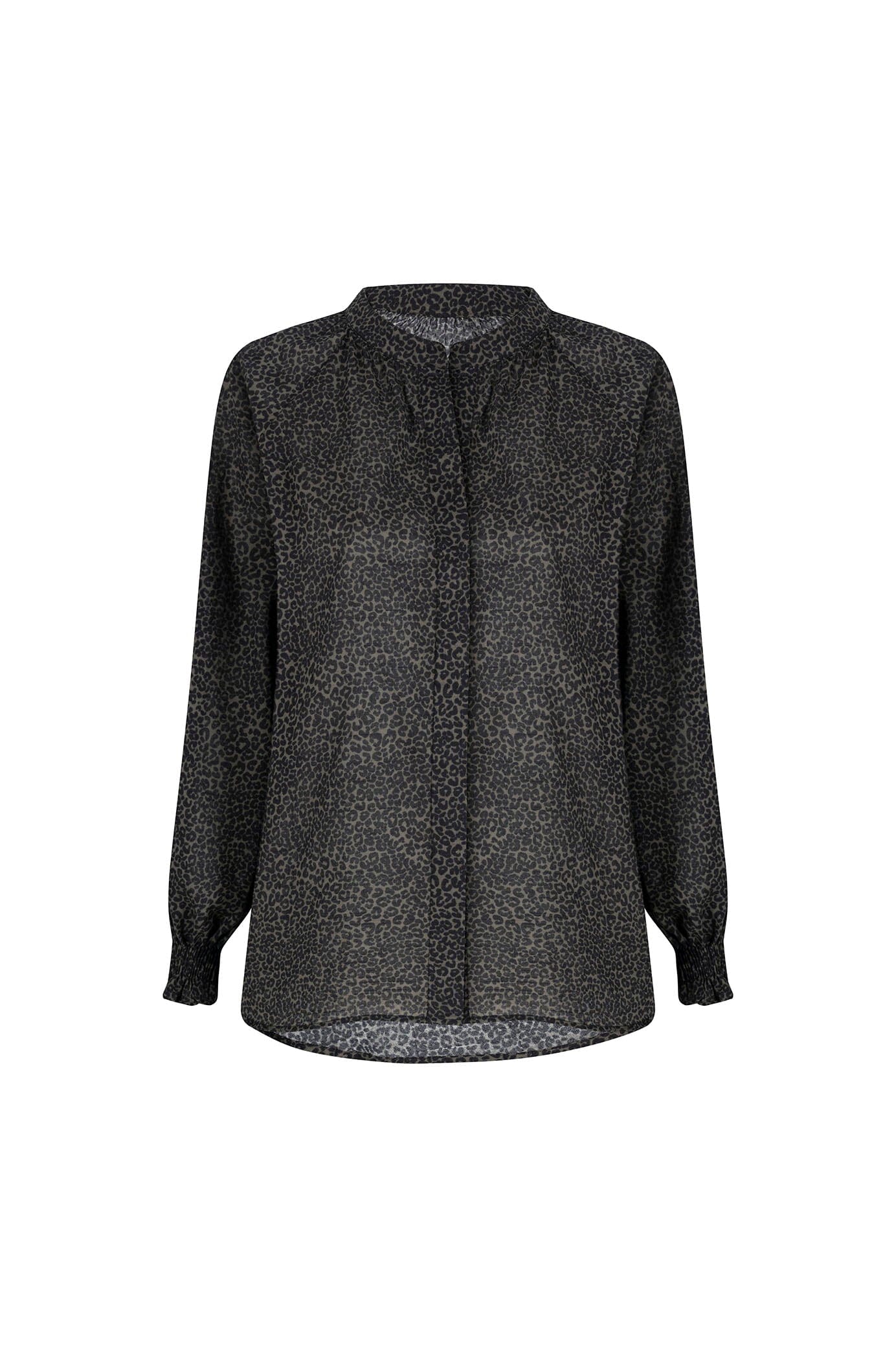 Tasha Animal Print Top Olive