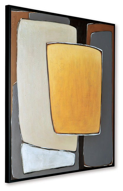 Actman - Wall Art - Cream / Brown / Gray