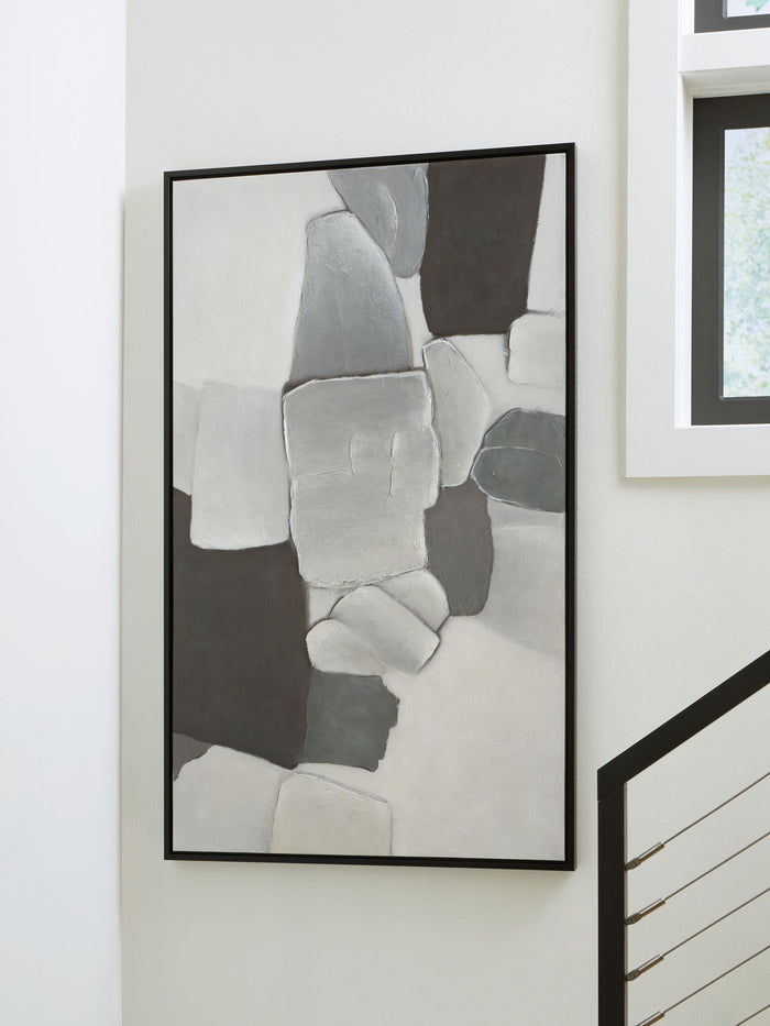 Adilson - Wall Art - White / Gray / Black
