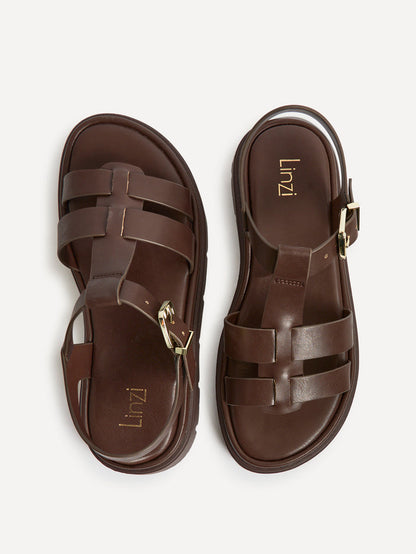Adventure Brown Gladiator Flat Sandals