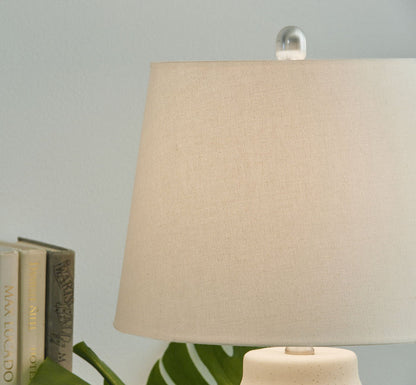 Afener - Ceramic Table Lamp (Set of 2) - Blue / Beige