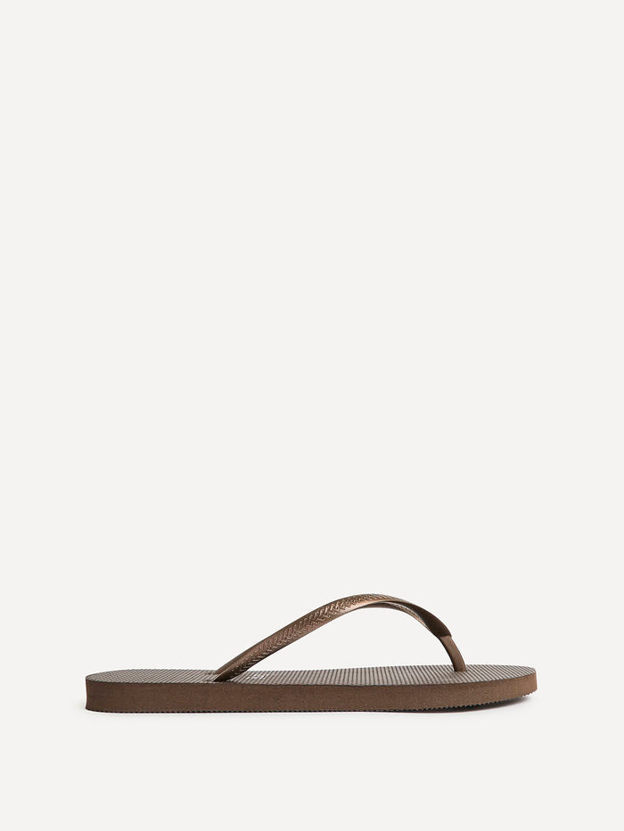 Aluna Brown Flip Flops