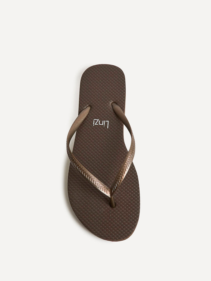 Aluna Brown Flip Flops