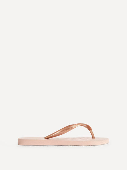 Aluna Rose Gold Flip Flops