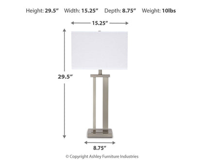 Aniela - Metal Table Lamp Set