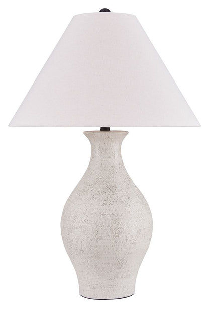 Ashbend - Ceramic Table Lamp - Antique White