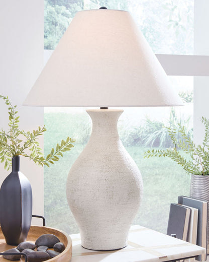 Ashbend - Ceramic Table Lamp - Antique White