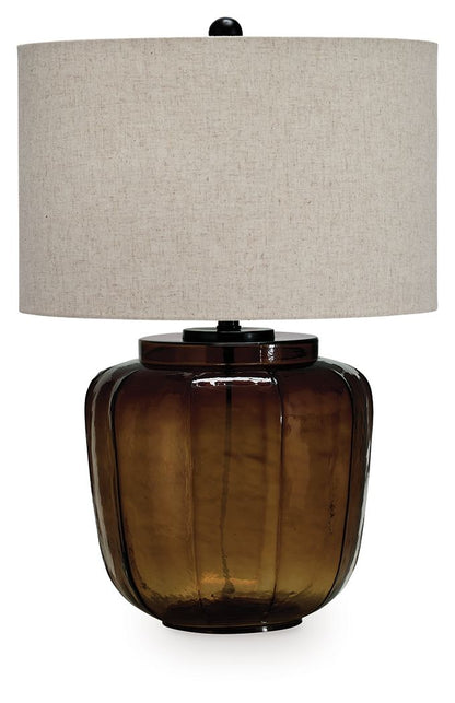 Bainmore - Glass Table Lamp - Amber
