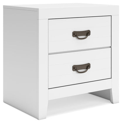 Binterglen - Two Drawer Night Stand - White