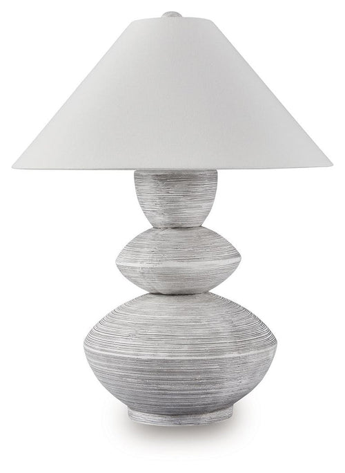 Brickdon - Poly Table Lamp - Distressed White