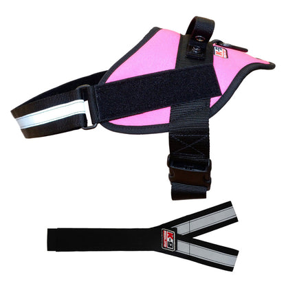 Small (23" - 28" Girth) / Optional Y-strap / Pink Nylon