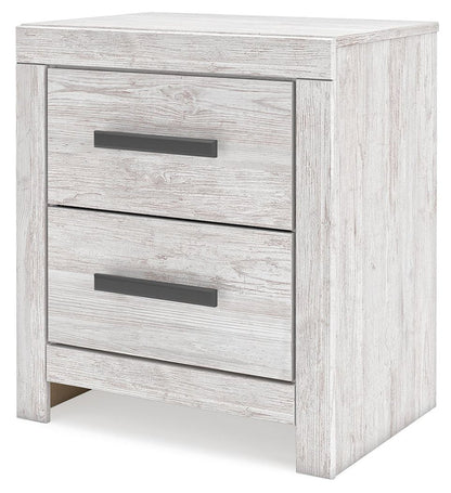 Cayboni - Two Drawer Night Stand - Whitewash