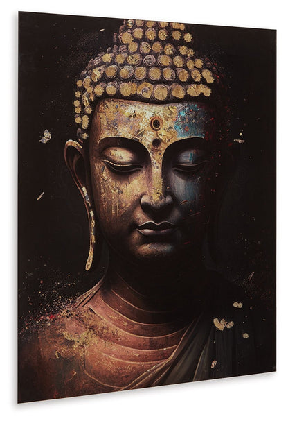 Caymoore - Wall Art - Black / Gold Finish