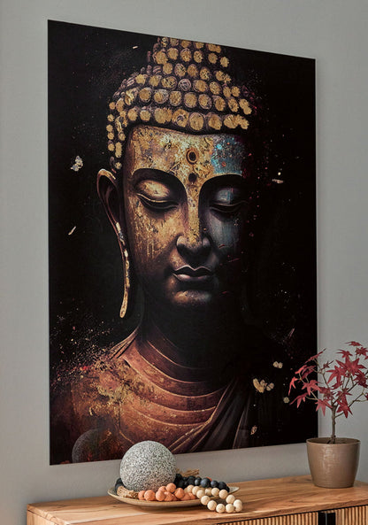 Caymoore - Wall Art - Black / Gold Finish