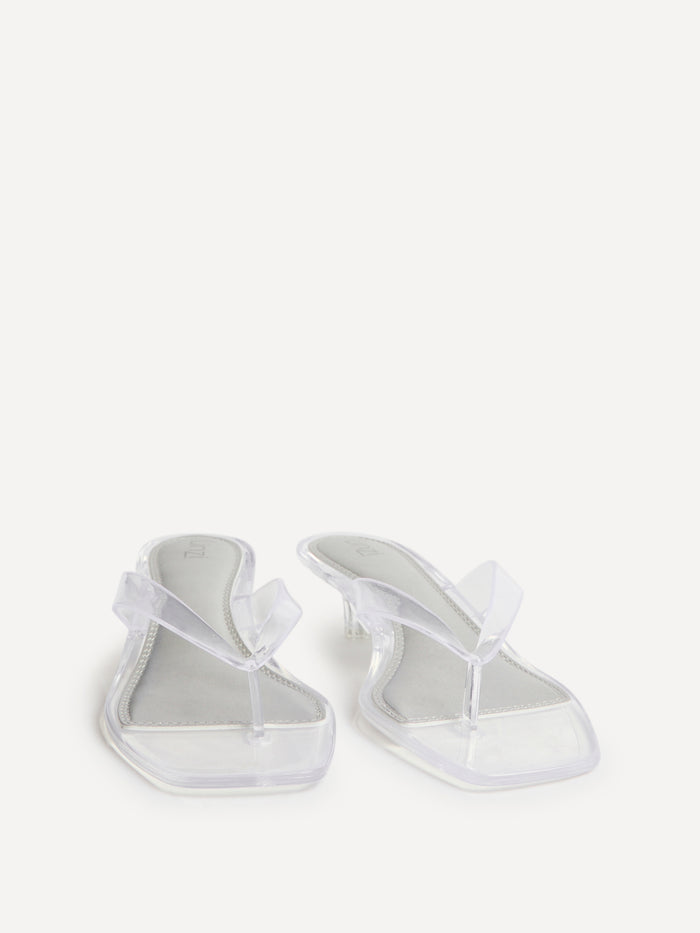 Cher Perspex Jelly Heeled Sandals