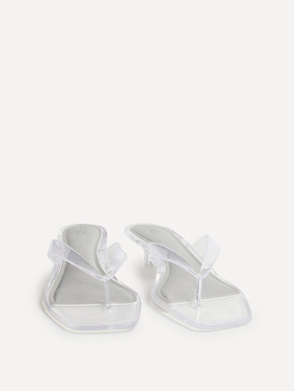 Cher Perspex Jelly Heeled Sandals