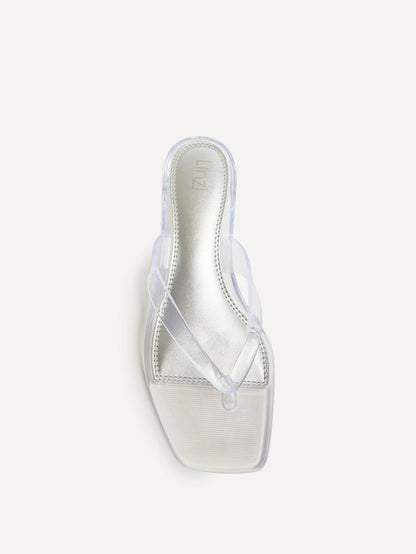 Cher Perspex Jelly Heeled Sandals