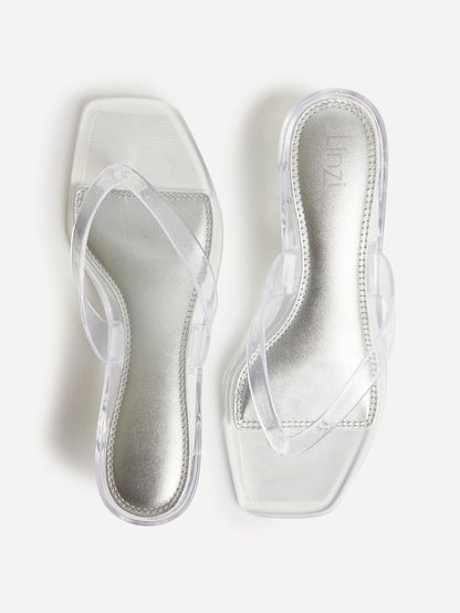 Cher Perspex Jelly Heeled Sandals